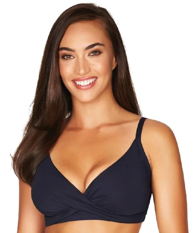 Weekend Offers That Excite Sea Level Essentials Twist Front DD-E Cup Bikini Top - Night Sky Navy Weekend Offers That Excite Sea Level Essentials Twist Front DD-E Cup Bikini Top - Night Sky Navy