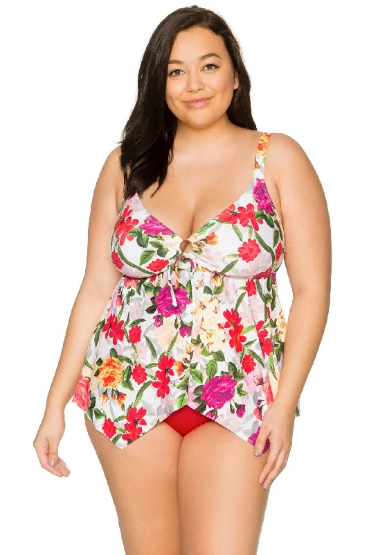 Curve Rose Garden Savannah Keyhole Tankini