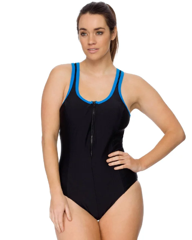 Racer Back Swimsuit - Zip