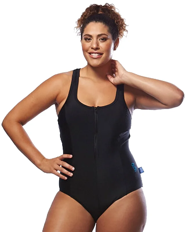 Racer Back Swimsuit - Zip