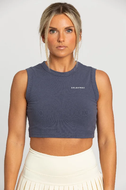 Value Pack Navy Sleeveless Softy Crop Top