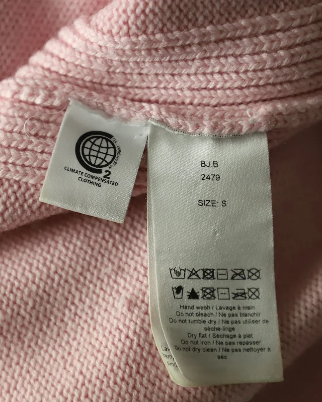 Weekend Discounts You Deserve Ganni Relaxed-Fit V-neck Cardigan In Pastel Pink Merino Wool
