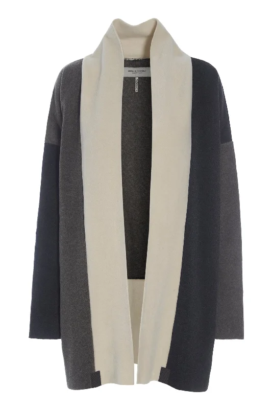 Weekend Deals to Make You Happy NO WASTE CARDIGAN - 7175 - BARK/KIT/SOFT BLACK