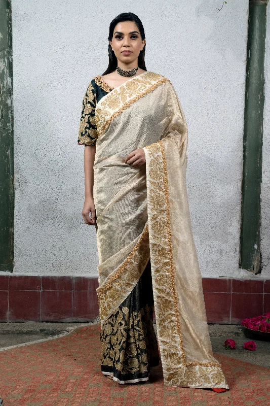 Early Bird Black Saree