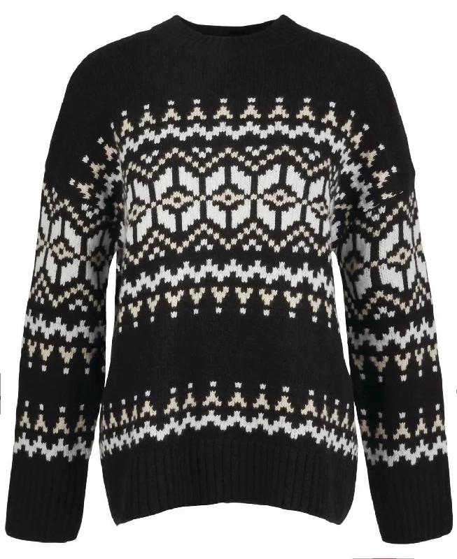Weekend Sale: Don't Miss Out Cleaver Knitted Jumper Sweater In Black