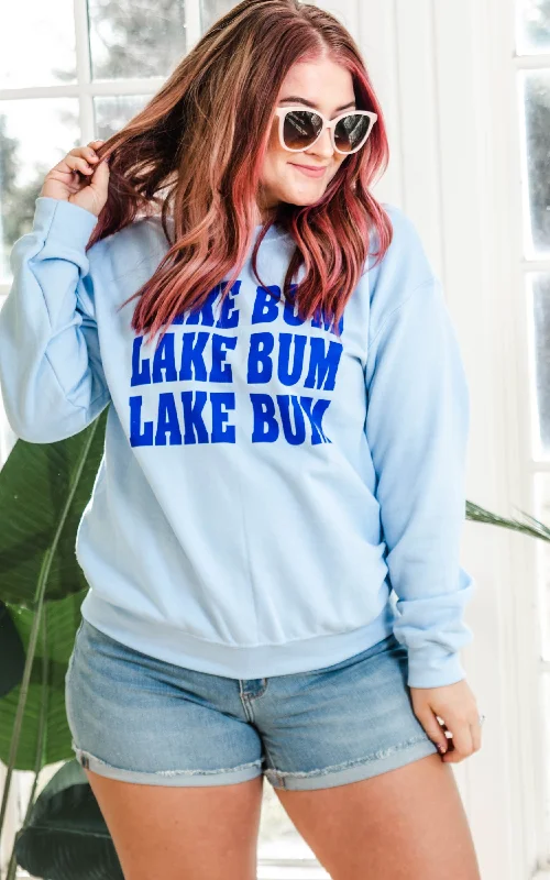 Lake Bum Sweatshirt - Sky Blue** - Final Sale