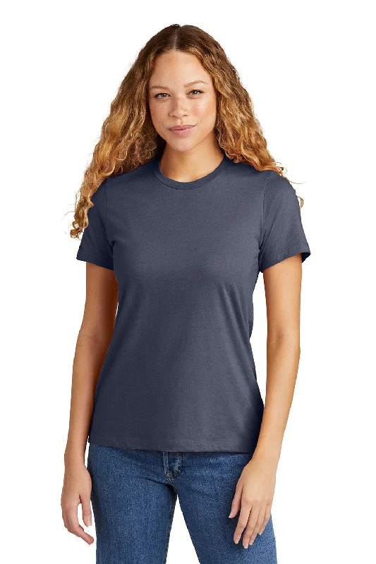 Gildan Womens Softstyle CVC Short Sleeve Crewneck T-Shirt - Navy Blue Mist