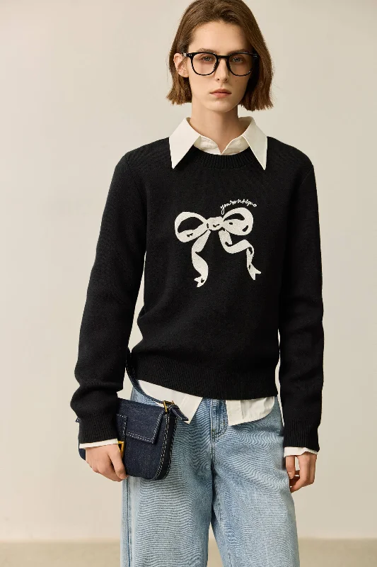 Weekend Bargains to Love LILY Preppy Bow Knit Sweater