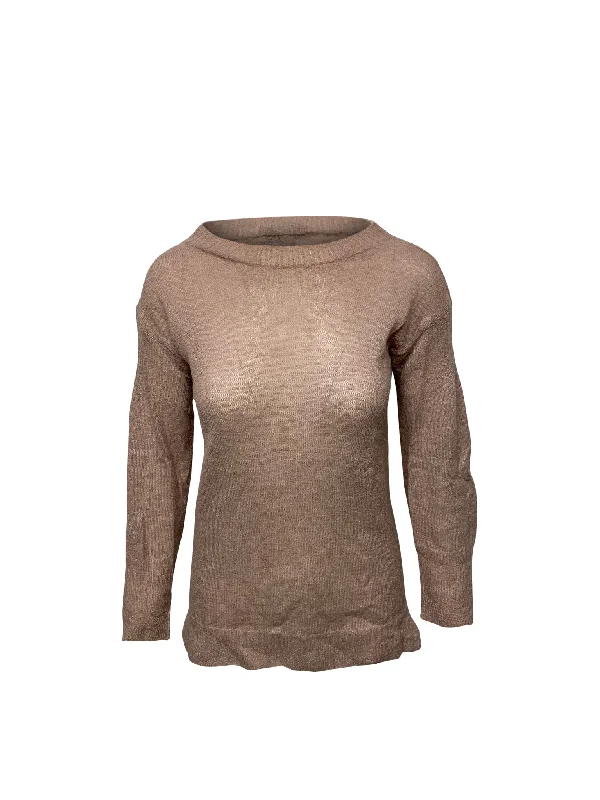 Weekend Deals That Amaze Burberry Crewneck Knit Sweater in Pink Wool