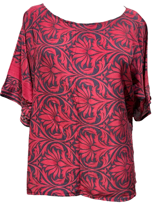 Weekend Deal PRC4130 Avatar Pure Silk Side Slit Top