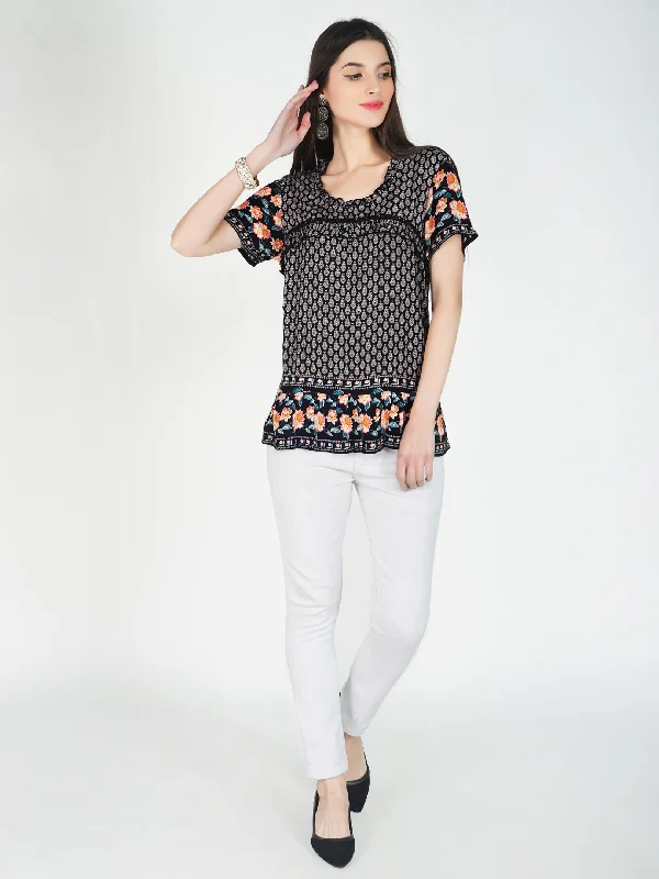 Year-End Deals Mable Top with Designer lace