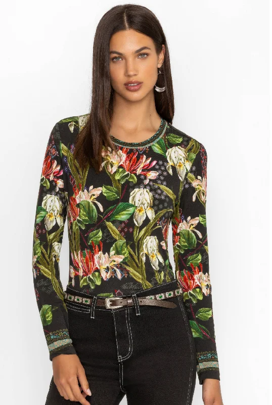 Sale Alert Janie Favorite Long Sleeve Crew Neck Swing Tee