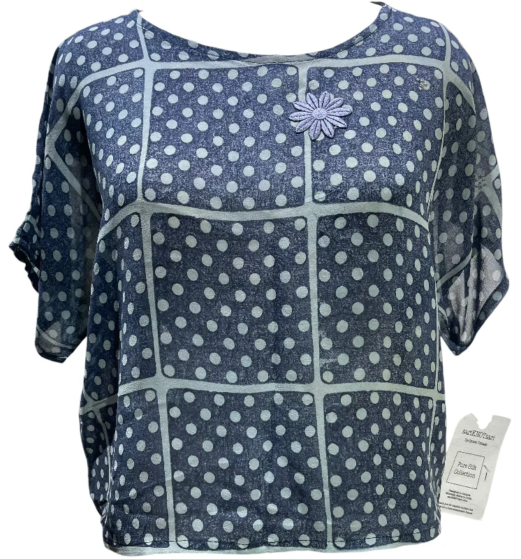 Now or Never PRG4738 Sheer  Avatar Pure Silk Boxy Top