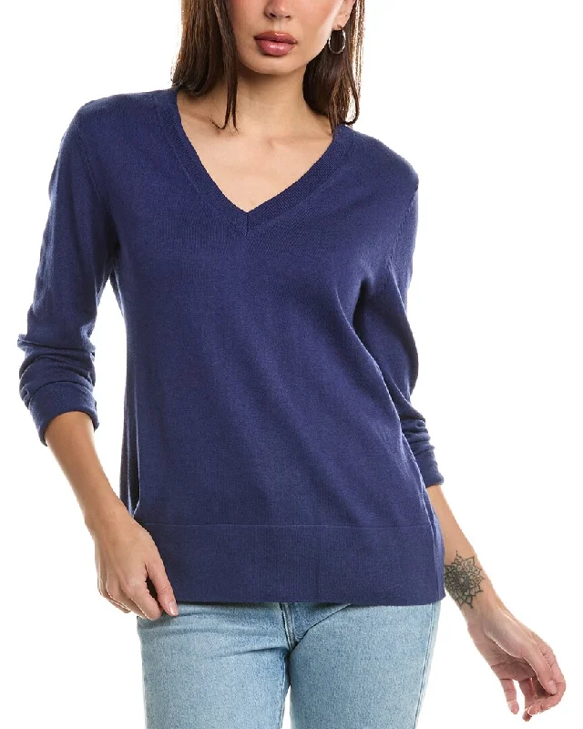 Super Bargain Hannah Rose Santa Monica Cashmere-Blend Pullover