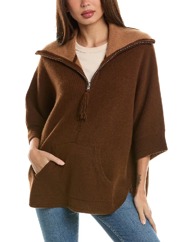 Hurry Up Hannah Rose Reversible Wool & Cashmere-Blend Poncho