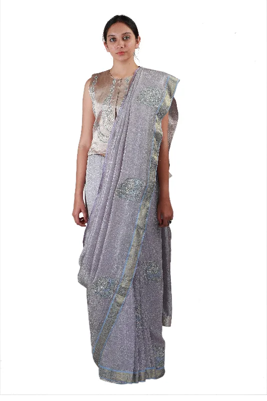 Soft Grey Saree