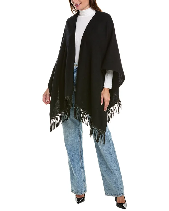 Special Price Portolano Wool Fringe Ruana