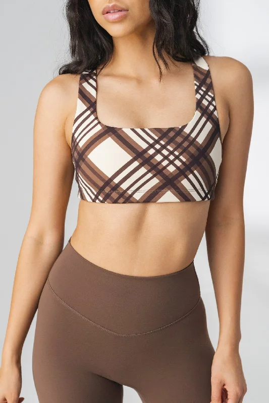 Hurry In The Medial Bra - Cocoa Plaid