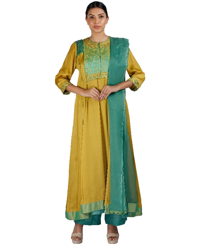 Weekend Deals to Make You Happy Yellow and Green Salwar
