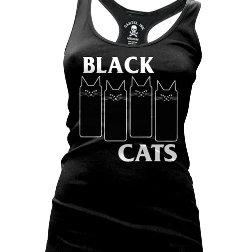Reduced Rates Black Cats Women's Racer Back Tank Top