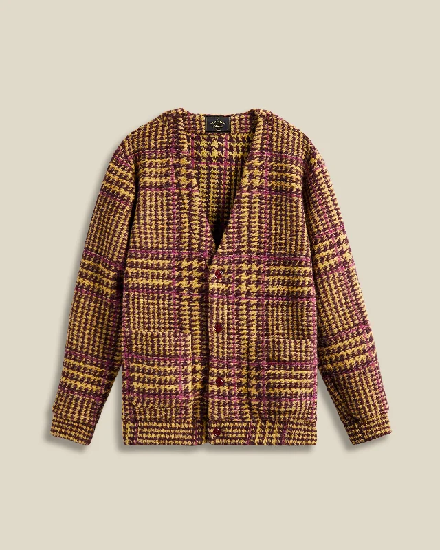 Weekend Deals That Impress Gales Cardigan - Bordeaux/Mustard