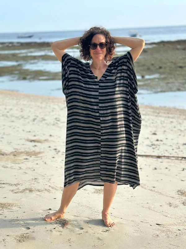 Stock Up Stripe Kaftan Dress