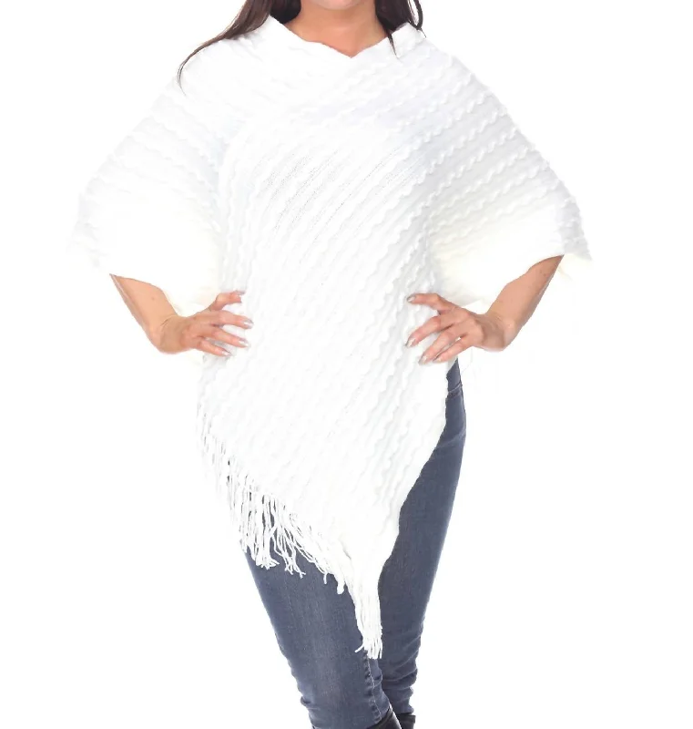 Weekend Offers That Tempt Melisandre Fringe Poncho In White