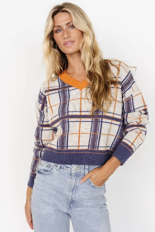 Flash Sale Verbier Sweater | Blue + Orange