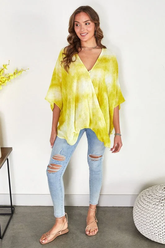 Mega Discount The Tie Dye Drapey Top