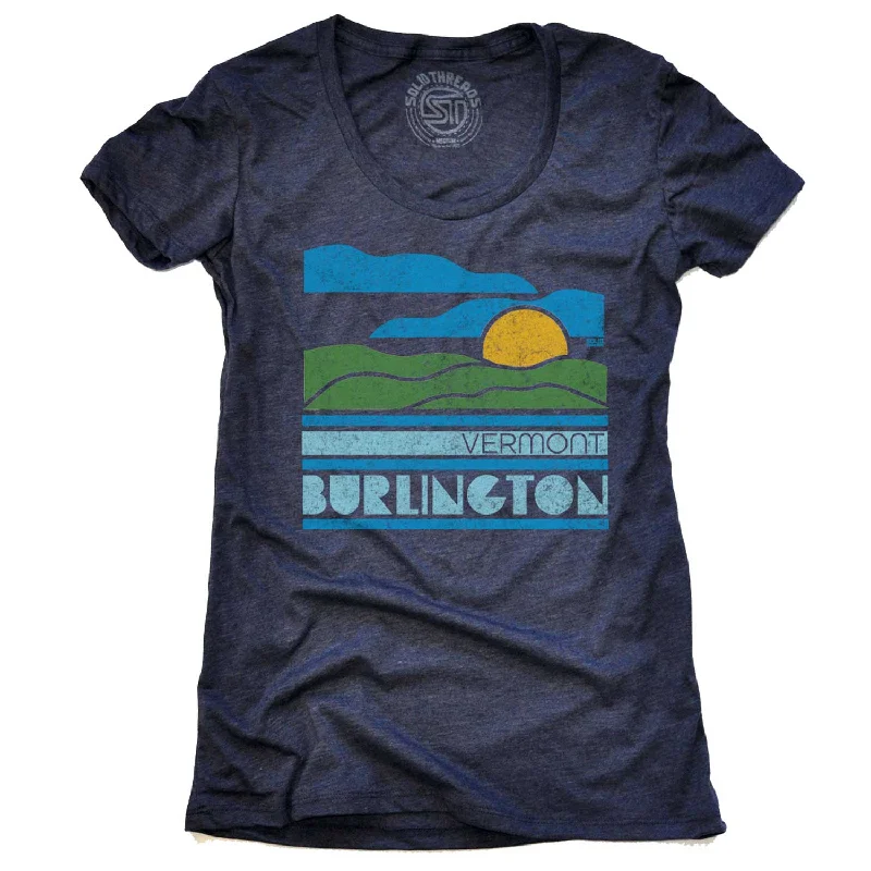 Weekend Offers That Excite Women's Burlington, VT Sunset T-shirt