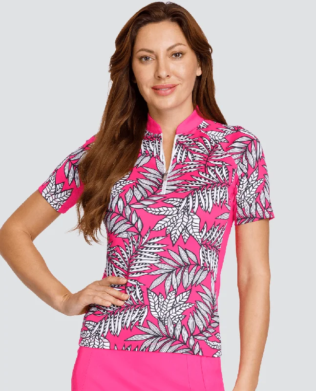 Exclusive Offer SIZE S - TAIL Alexi Short Sleeve Polo UPF50+ Cascading Ferns