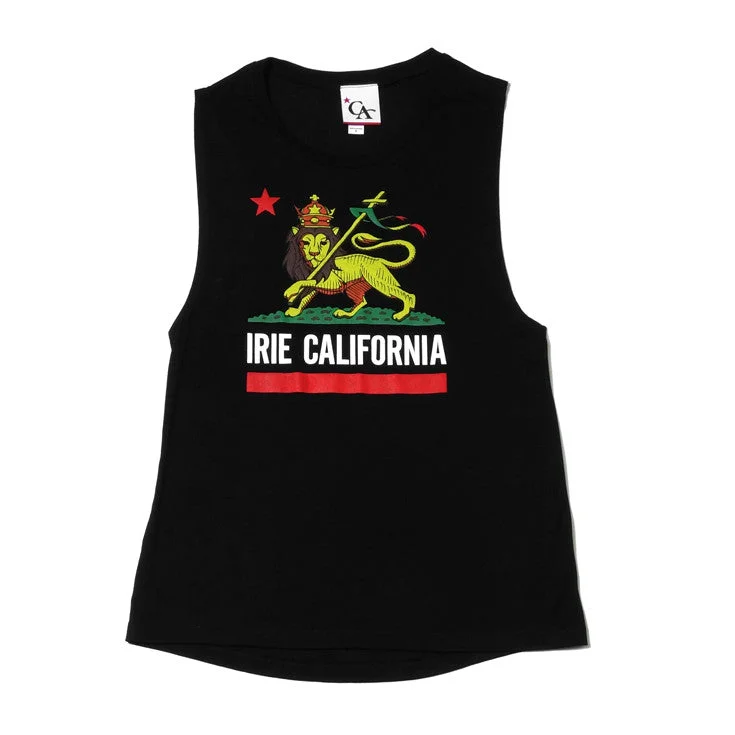 Crazy Deal Womens Cali Lion Tank Top Black