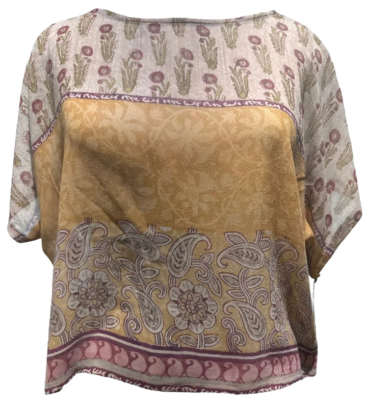 Exclusive Deal Hilda Grossman Morris B Sheer Avatar Pure Silk Boxy Top