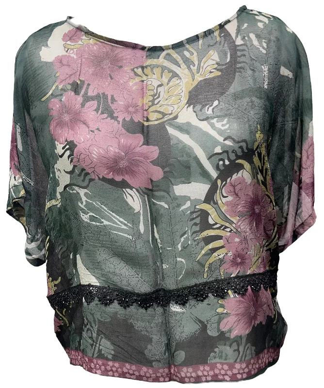 Price Slash PRC4197 Avatar Pure Silk Boxy Top
