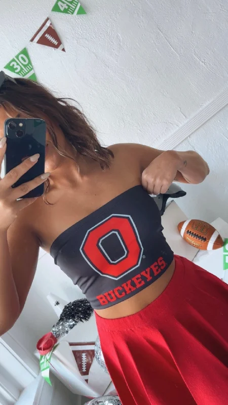 Game Day Ohio Tube Top, Black