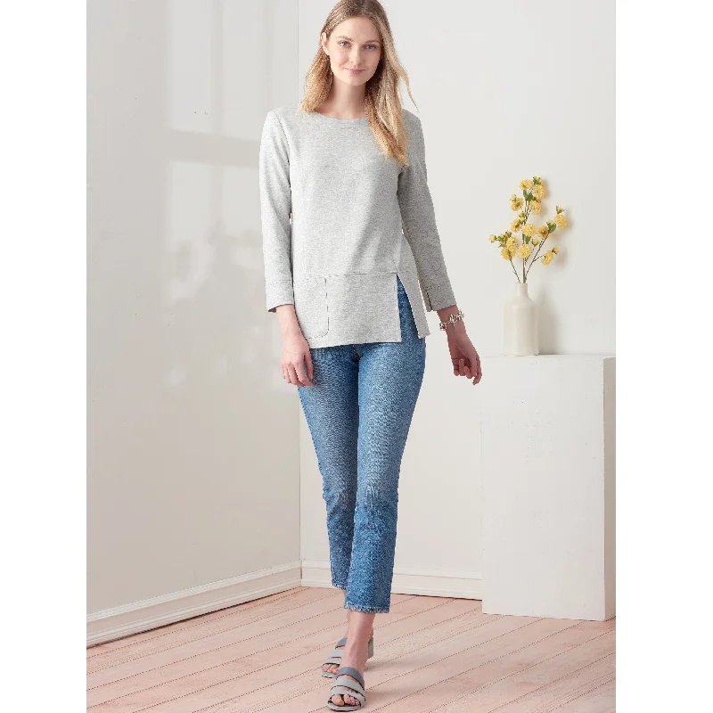 Online Deal Simplicity Sewing Pattern 9275 Knit Tops In Two Lengths