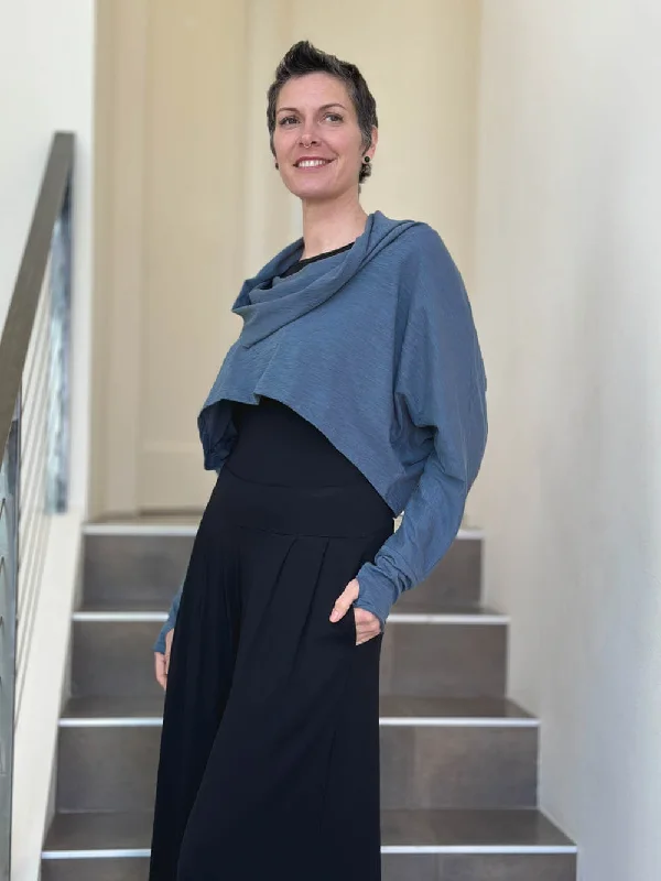 Special Offer Cotton Cropped Cowl Top