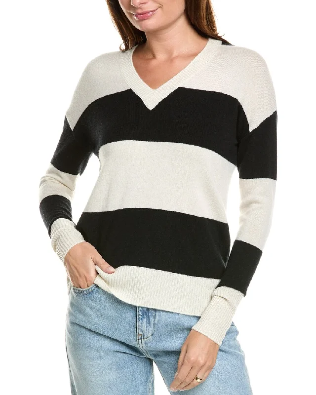 Online Exclusive Kier+J Striped Cashmere Sweater