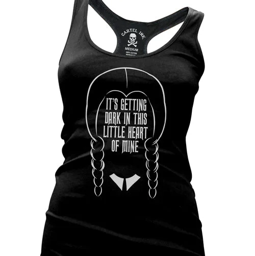 Weekend Savings Fiesta Getting Dark in this Little Heart Women's Racer Back Tank Top