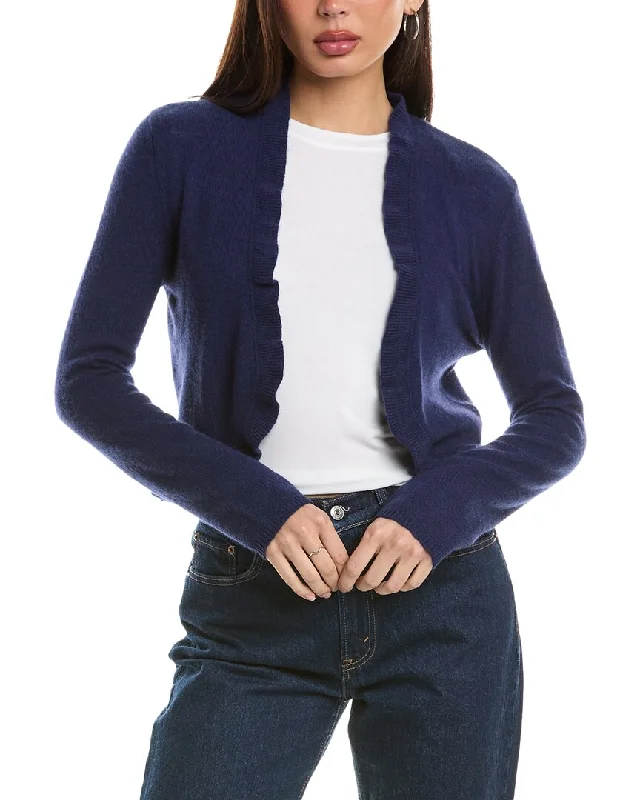 Overstock Clearance Hannah Rose Divine Ruffle Cashmere Bolero