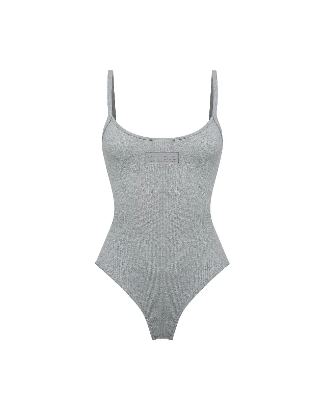 Time-Sensitive Logo Tank Bodysuit