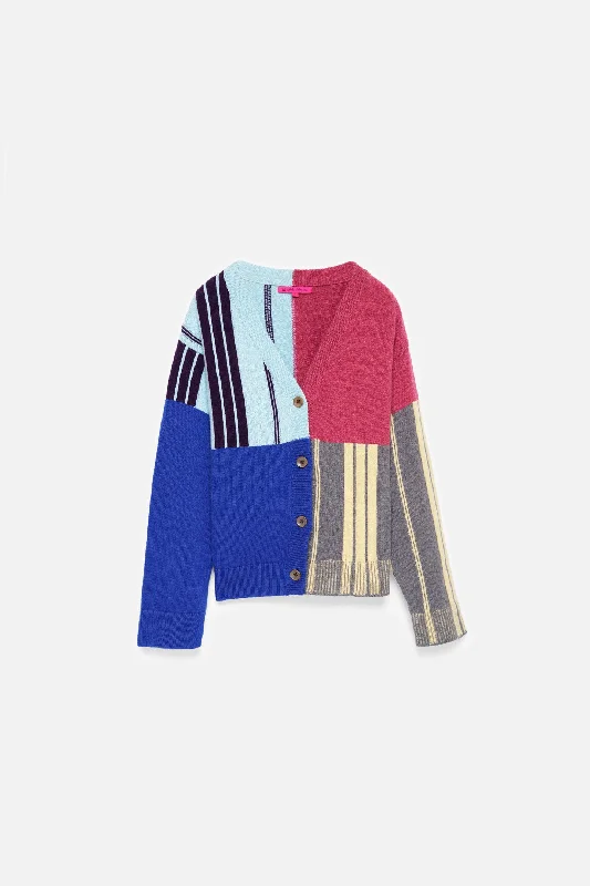 Weekend Specials to Savor Border Stripe Women's Cardigan
