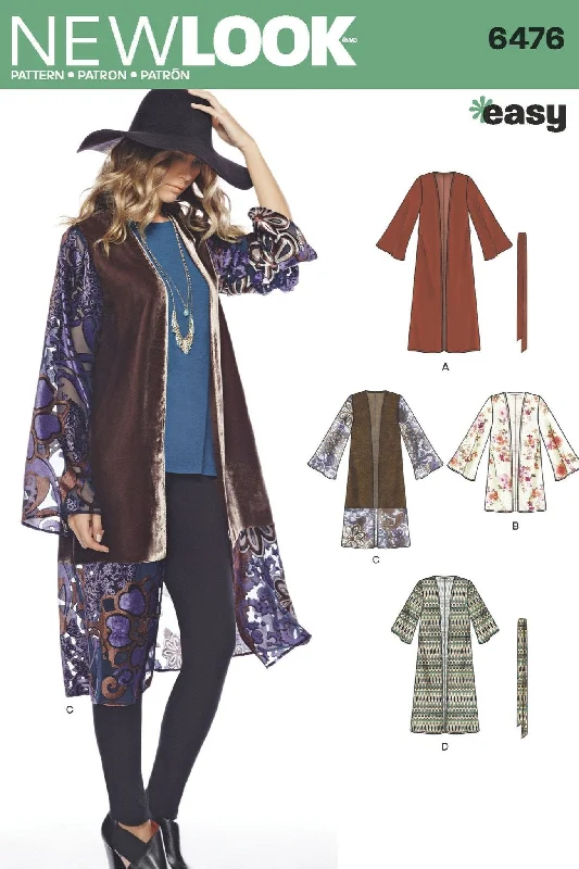 NL6476 Misses' Easy to sew Kimono Pattern