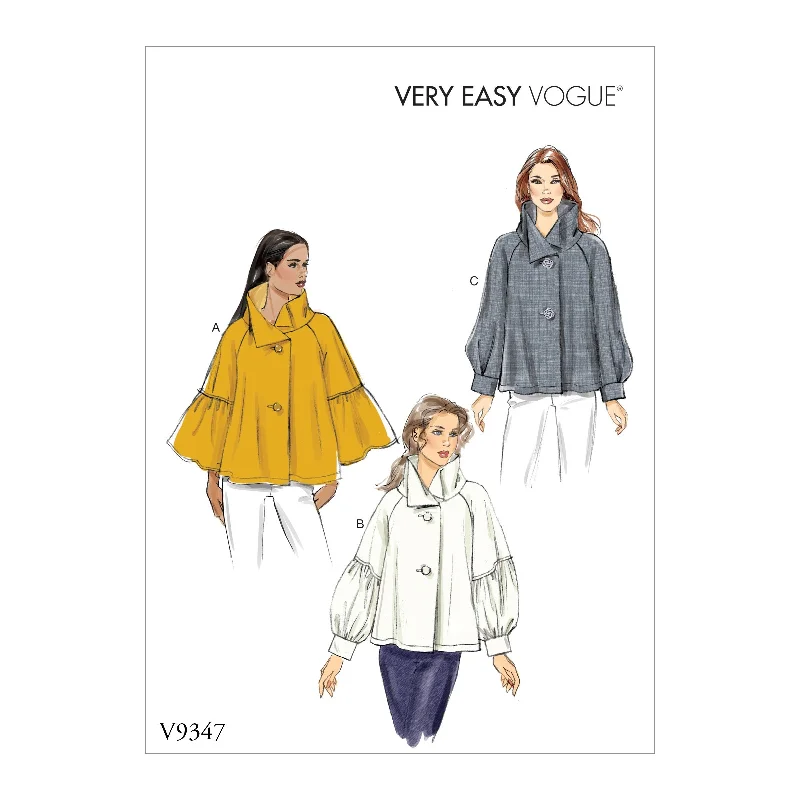 Vogue Pattern 9347 Easy Sew Misses' Tops