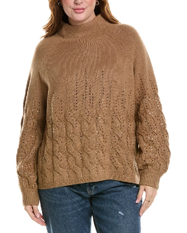 Huge Savings Marina Rinaldi Plus Ambrosia Wool-Blend Sweater