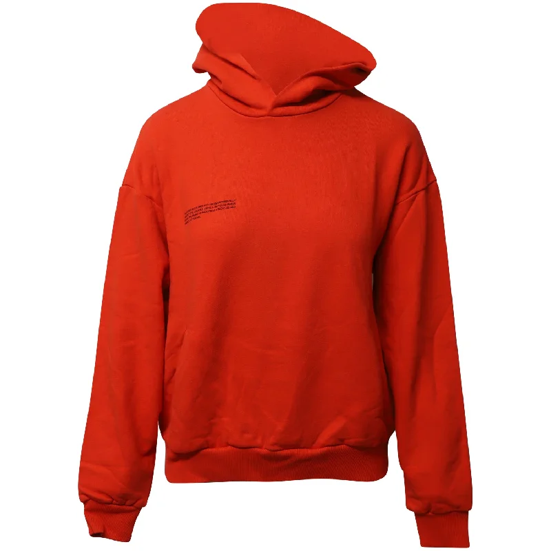 Weekend Discounts to Delight Pangaia 365 Signature Hoodie in Red Recycled Cotton
