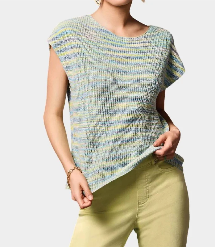 Final Clearance Space-Dye Sweater In Wild Lime