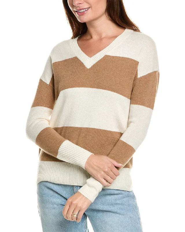 Weekend-Only Price Drops Kier+J Striped Cashmere Sweater
