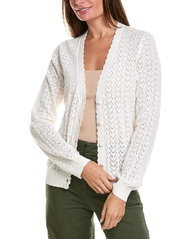 Weekend Discounts You Deserve Minnie Rose Heart Pointelle Cashmere-Blend Cardigan