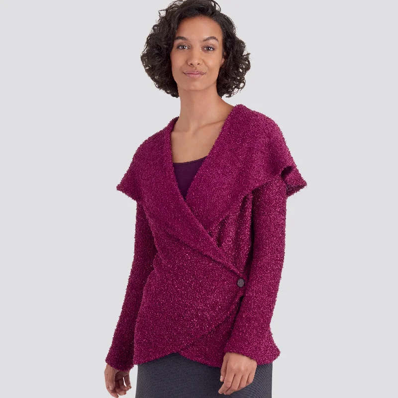 Weekend Specials to Love Simplicity 9189 Misses' Knit Wrap Jacket Sewing Pattern